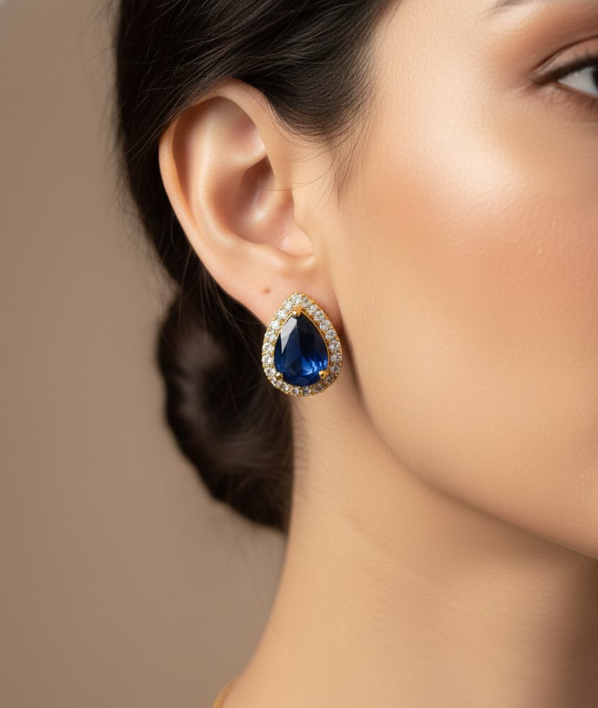 Noir Zircon Pendant Set