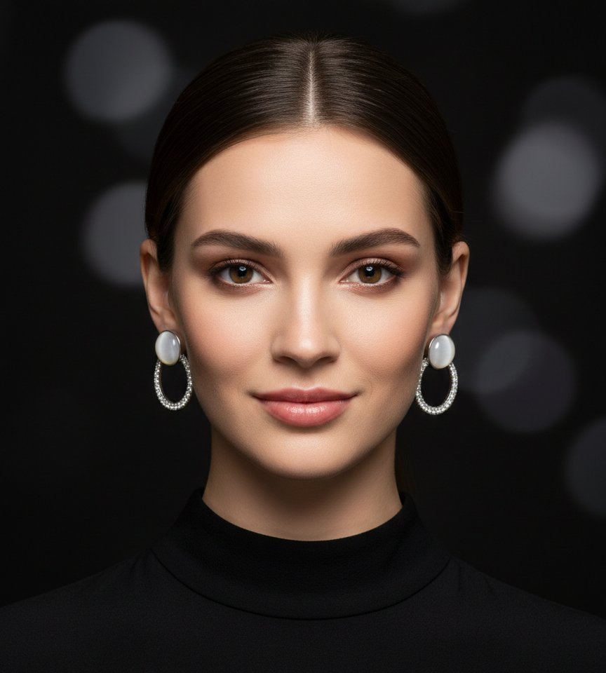 Celestial Cat-Eye Stone Studs