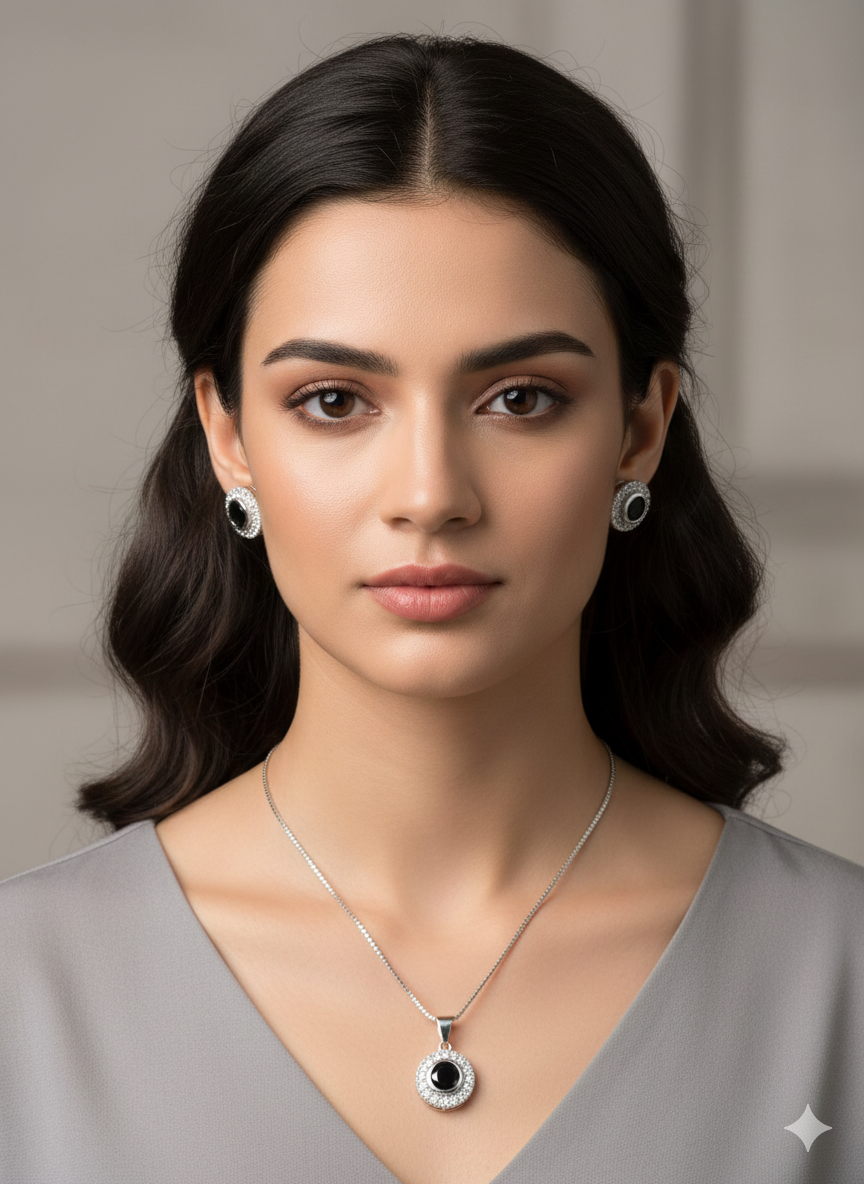 Zircon Pendant Set