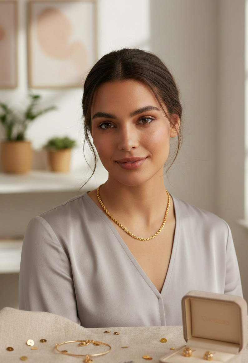 Elegant  Gold-Plated Minimalist Slim Chain