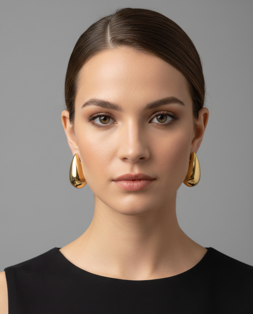 Golden Teardrop Tops