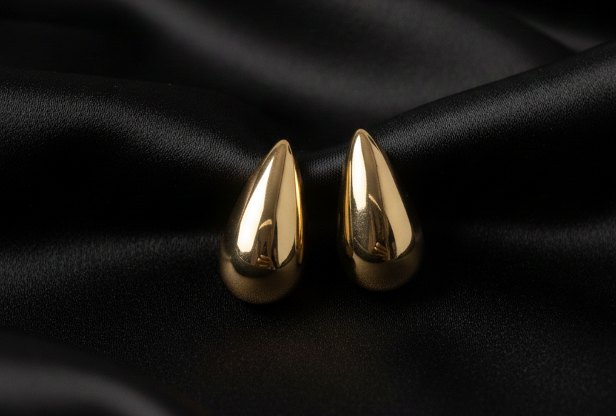 Golden Teardrop Tops