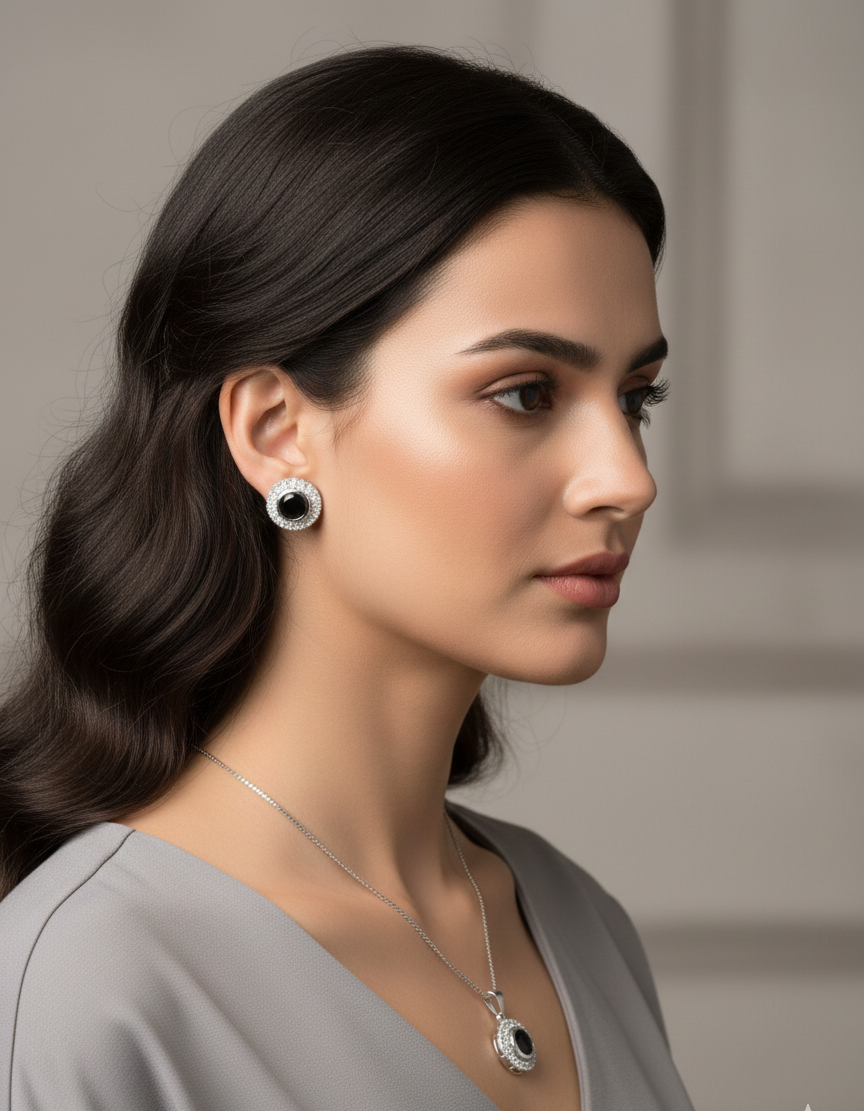Zircon Pendant Set