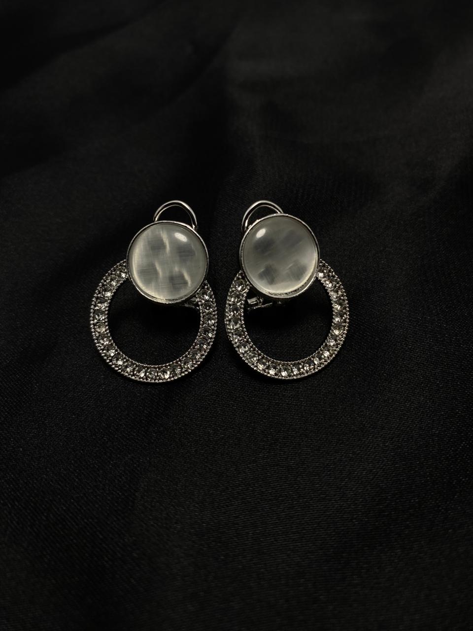 Celestial Cat-Eye Stone Studs
